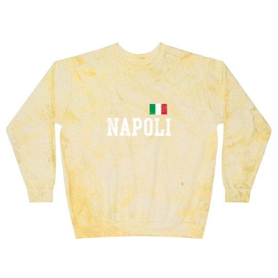 Discover Napoli Naples Italy Italia Flag Italian Vintage Distressed Blast Sweatshirts