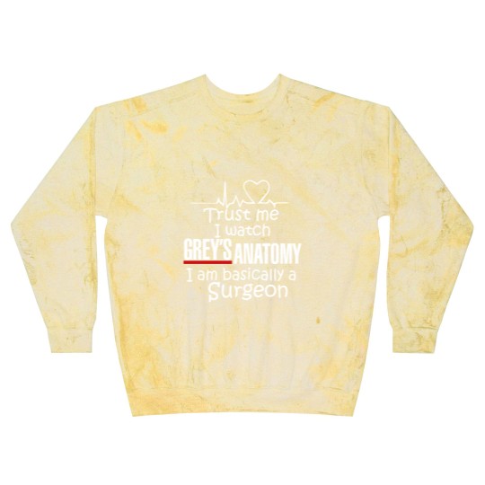 Discover Trust Me I Watch Grey's Anatomy, I'm Basically A Surgeon Blast Sweatshirts