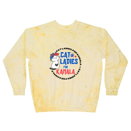 Discover Cat Lady For Kamala Blast Sweatshirts, Childless Cat Ladies, Kamala Harris 2024 Blast Sweatshirts