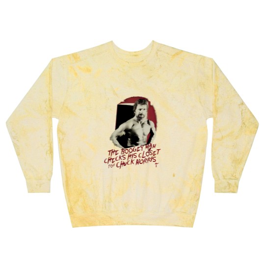 Discover Vintage Chuck Norris The Boogeyman Movie Actors Black Blast Sweatshirts
