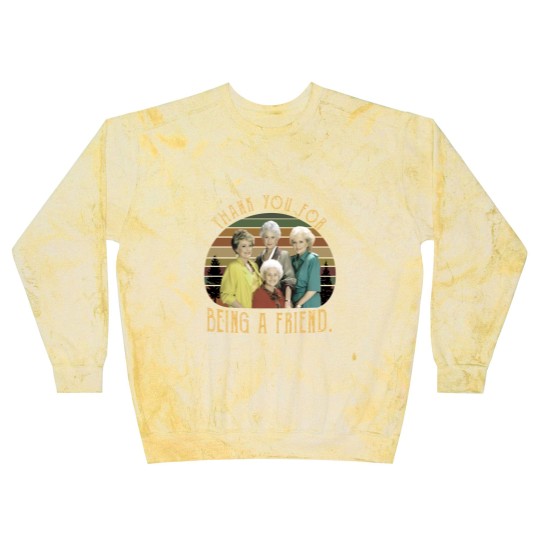 Discover The Stay Golden Thank You For Being A Friend 80s Vintage Sunset Blast Sweatshirts