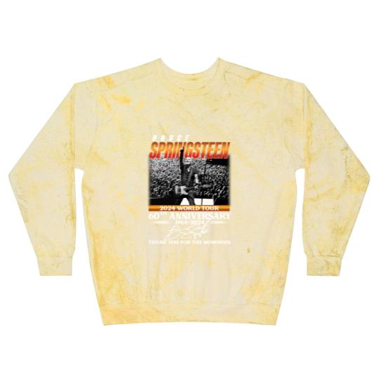 Discover Bruce Springsteen 2024 Tour Blast Sweatshirts, Bruce Springsteen 60th Anniversary Blast Sweatshirts
