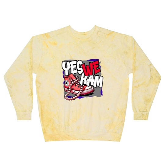 Discover Kamala Harris , Yes We Kam, red white and blue, Blast Sweatshirts