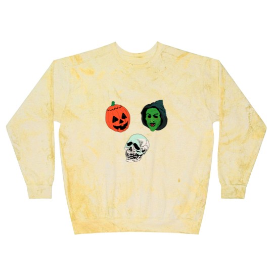 Discover Silver Shamrock Mask Set Blast Sweatshirts