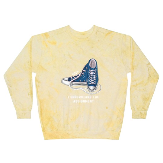 Discover I Understand The Assignment Vote Blue rally Blast Sweatshirts, Kamala Harris Sneakers and Pearls