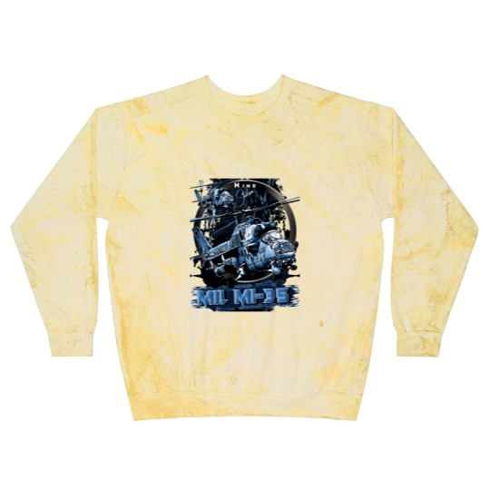 Discover Mi-35 Hind Attack Helicopter Active Blast Sweatshirts