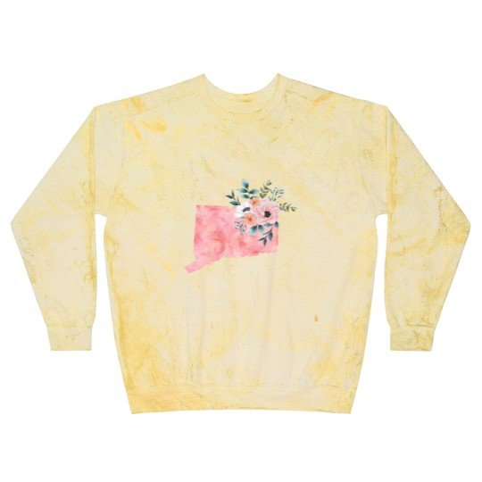 Discover Connecticut Floral - Connecticut State - Blast Sweatshirts