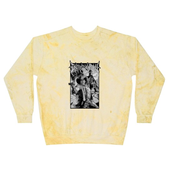 Discover Dwight Yoakam Gunslinger Black Metal Blast Sweatshirts