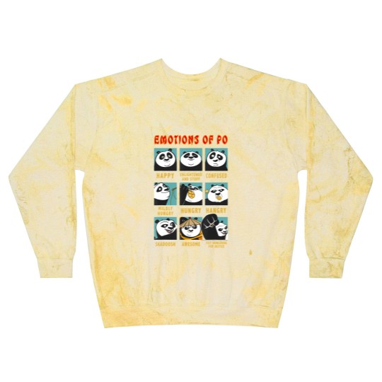 Discover kung fu panda emotions of po portrait grid Blast Sweatshirts