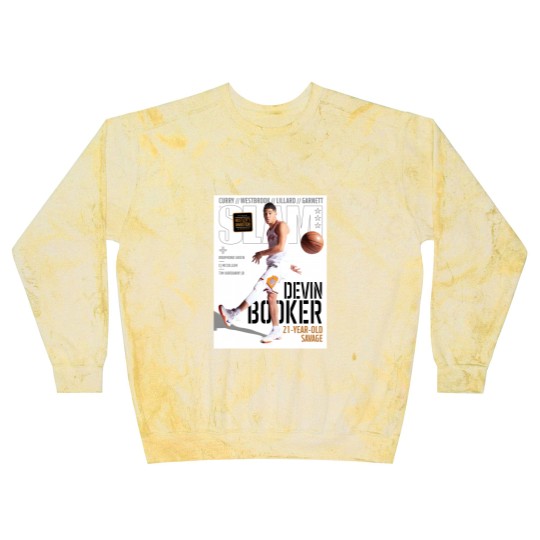 Discover Devin Booker SLAM Poster Blast Sweatshirts, Devin Booker Magazine Blast Sweatshirts