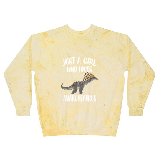 Discover Just A Girl Who Loves Amargasaurus Dinosaur Blast Sweatshirts