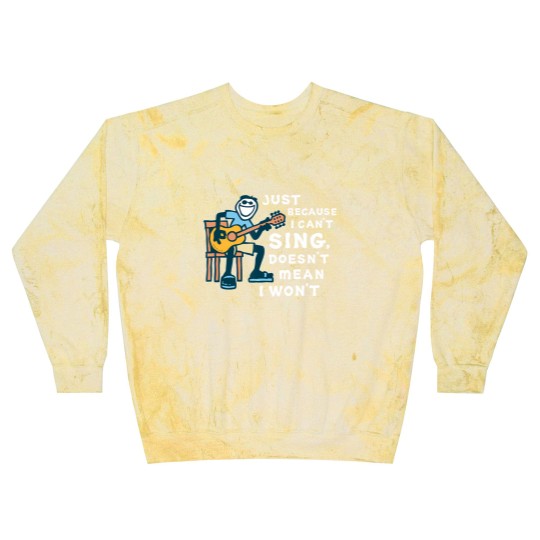 Discover guitar lover just because i can't sing doesn't mean i won't Blast Sweatshirts