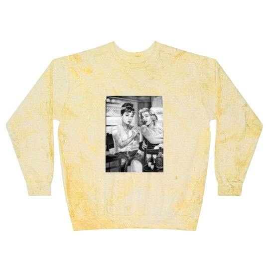 Discover Marilyn Monroe and Audrey Hepburn vintage design Blast Sweatshirts