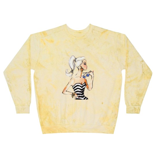 Discover Retro Vintage Doll Pinup Fashion 1950s barbie-doll Pop Art Blast Sweatshirts