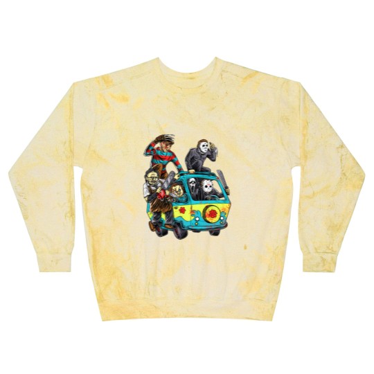 Discover Horror Movie Mystery Machine Blast Sweatshirts