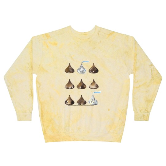 Discover Hersheys Kisses Multiple Grid Design Blast Sweatshirts