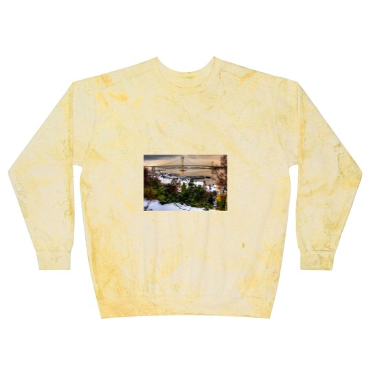 Discover Queensferry Harbour and Road Bridge Blast Sweatshirts