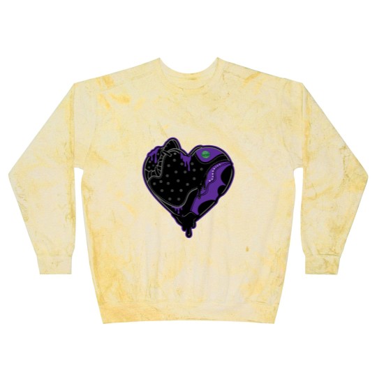 Discover Heart Jordan 13 Graphic To Match Jordan 13 Court Purple Blast Sweatshirts