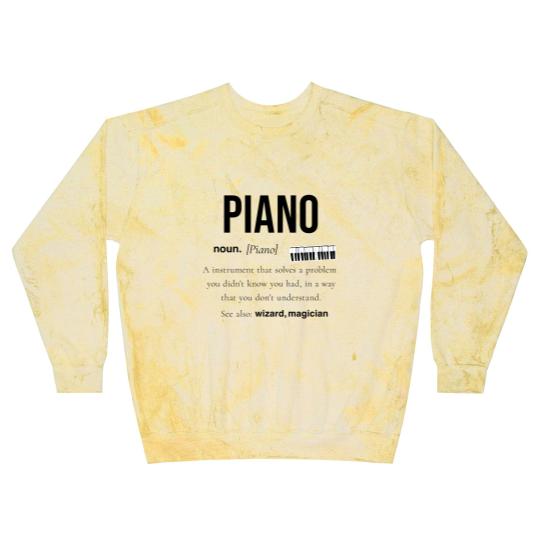 Discover Piano Piano Music Gift Wings Digital Piano Blast Sweatshirts