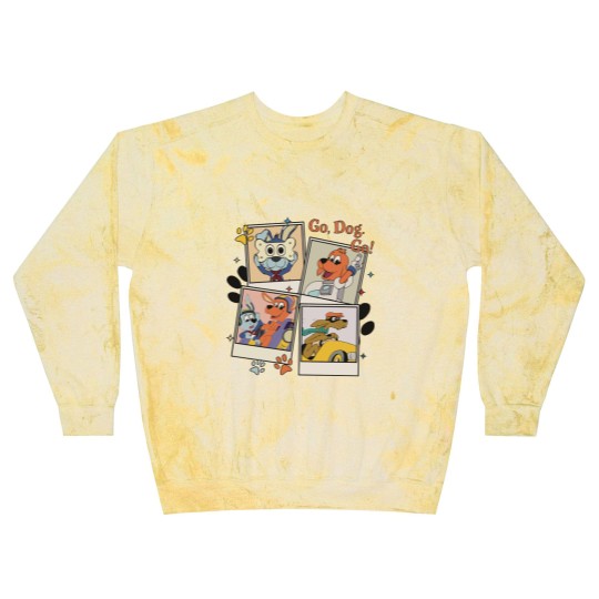 Discover Go Dog Go Polaroid Blast Sweatshirts | Vintage Go Dog Go Blast Sweatshirts | Go Dog Go Family Birthday Blast Sweatshirts | Dog Birthday Party Blast Sweatshirts