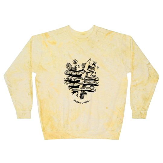 Discover Audre Lorde Feminist Quote Blast Sweatshirts - 50% of Profits to the Abortion Care Network