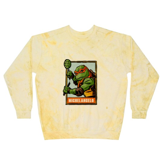 Discover Michelangelo Ninja Turtles Comic Vintage Blast Sweatshirts,