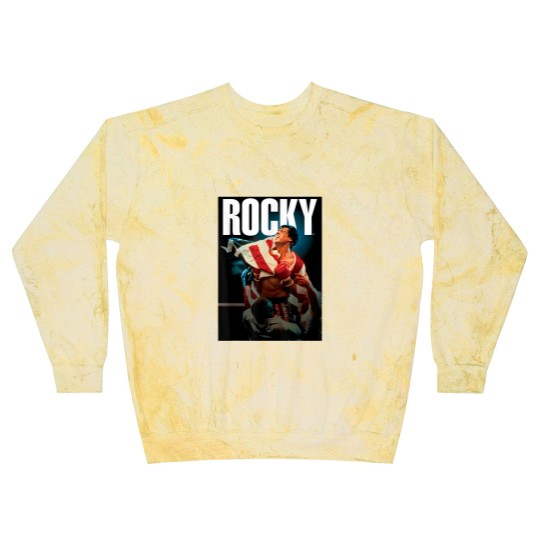 Discover Rocky IV American Flag Portrait Blast Sweatshirts