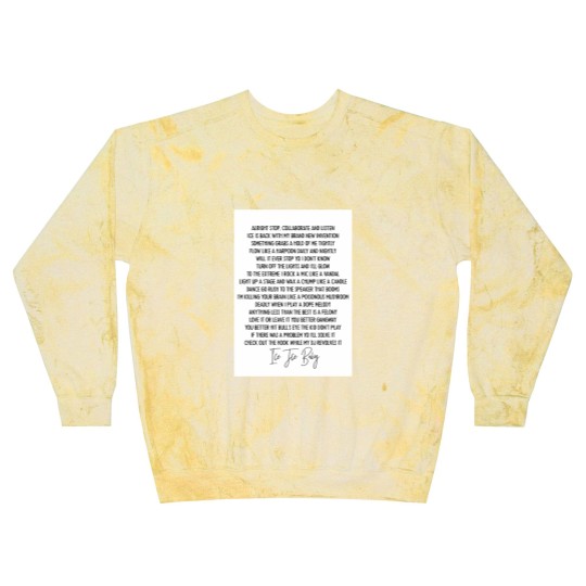Discover Ice ice baby Vanilla Ice Hip Hop lyric mucis Blast Sweatshirts