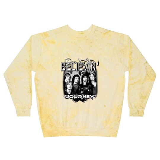 Discover Journey Rock Band 90s Blast Sweatshirts, Bootleg Music Don't Stop Believin' Vintage