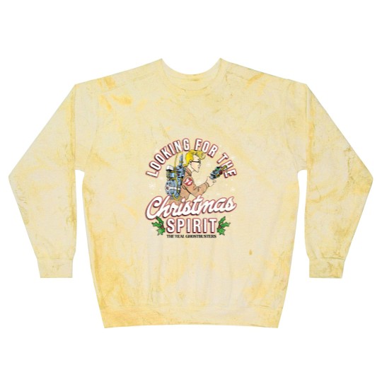 Discover The Real Ghostbusters Xmas Blast Sweatshirts Looking For Christmas Spirit Egon Spengler Men's Graphic Blast Sweatshirts