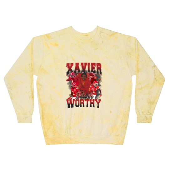 Discover Xavier Worthy Flash Vintage Style Y2K Football Blast Sweatshirts Blast Sweatshirts