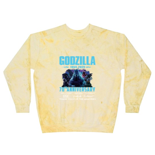 Discover God zilla 1954-2024 70th Anniversary Thank You Blast Sweatshirts, God zilla Blast Sweatshirts