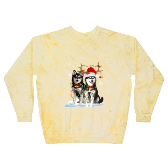 Discover Alaskan Klee Kai Christmas Tree Lights Reindeer Xmas Pajama 151 Blast Sweatshirts