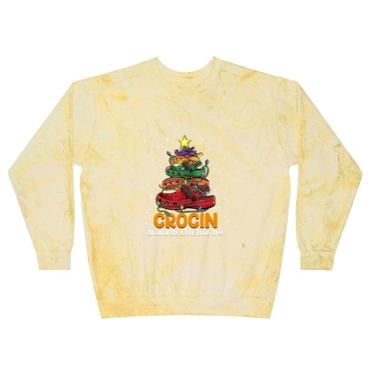 Discover Crocin around the christmas tree Classic Blast Sweatshirts