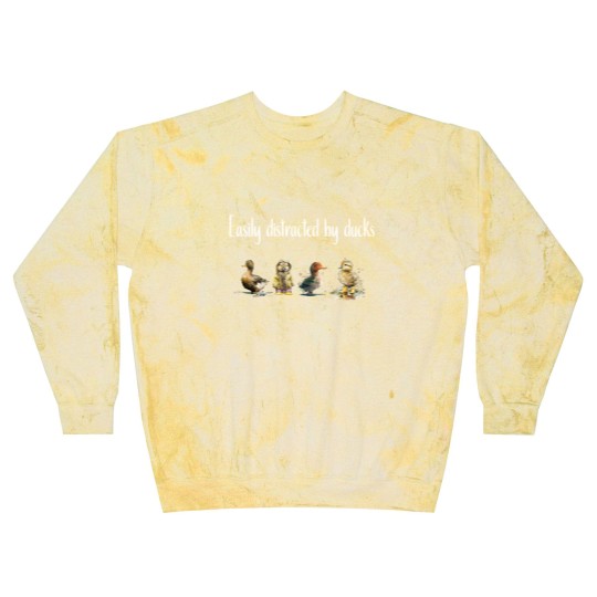 Discover Easily Distracted By Ducks Farmer Ducklings Cute Funny Duckling Quote Blast Sweatshirts
