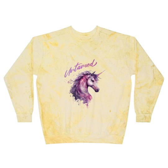 Discover Unicorn Blast Sweatshirts, Retro 80s  Blast Sweatshirts, Untamed Fantasy Mythical Magical Blast Sweatshirts