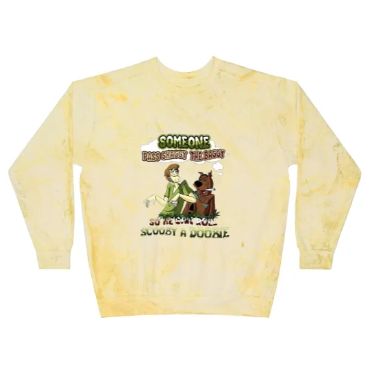 Discover Scooby Doo Someone Pass Shaggy The Baggy So He Can Roll Scooby A Doobie Blast Sweatshirts