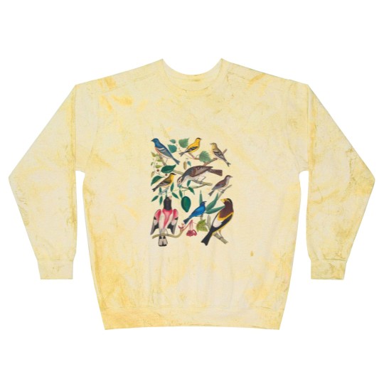 Discover Vintage Botanical Bird, Colorful Birds Short Sleeve Blast Sweatshirts