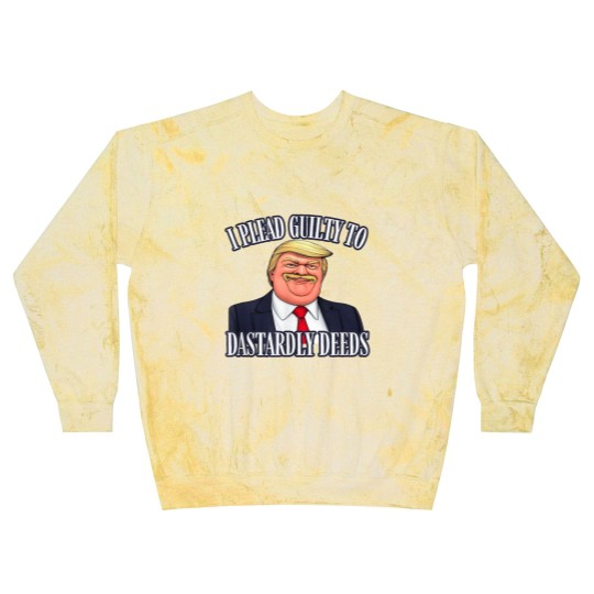 Discover Dastardly Deeds Funny Trump Cartoon Style Graphic Blast Sweatshirts