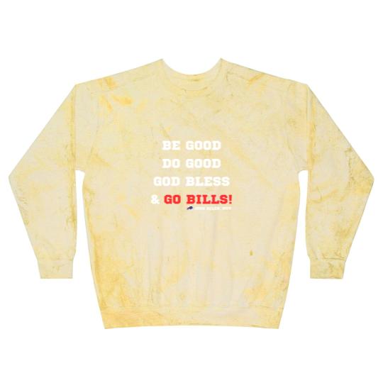 Discover MVP Josh Allen Blast Sweatshirts, Be Good, Do Good, God Bless, Go Bills Blast Sweatshirts
