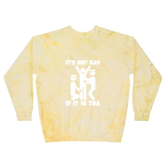 Discover It Is Not Gay If It's TSA Security Black Cotton Blast Sweatshirts