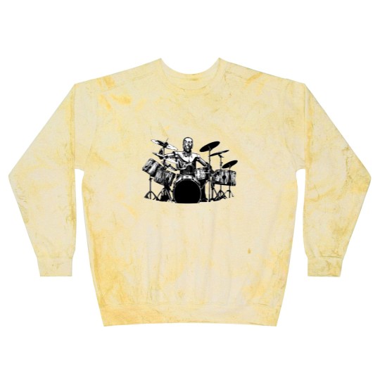 Discover C3PO Drum Blast Sweatshirts Robot Playing Cool Drum Kit Blast Sweatshirts Funny