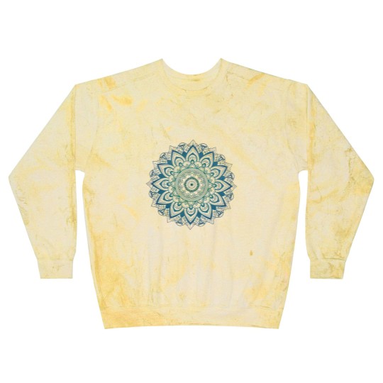 Discover Subtle Anti Trump Fascist FDT Mandala Political Blast Sweatshirts