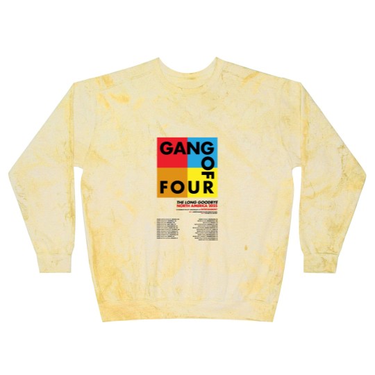 Discover Gang Of Four The Long Goodbye North America 2025 Tour Blast Sweatshirts