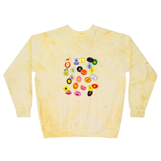 Discover Comfort Colors Fruit Sticker Blast Sweatshirts, Summer Graphic Blast Sweatshirts