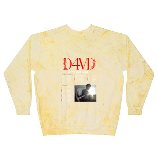 Discover D4VD Withered 2025 World Tour Dates Blast Sweatshirts