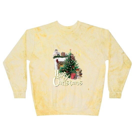Discover Hogwarts at Christmas Inspired Oversized Blast Sweatshirts, Wizard School Christmas T, Unisex Blast Sweatshirts