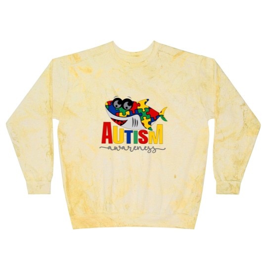 Discover Shark Autism Support Gift Blast Sweatshirts