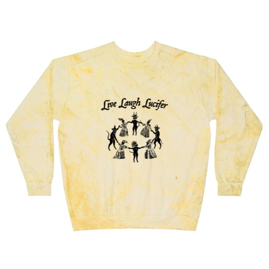 Discover Live Laugh Lucifer Blast Sweatshirts, Witches Sabbath Blast Sweatshirts