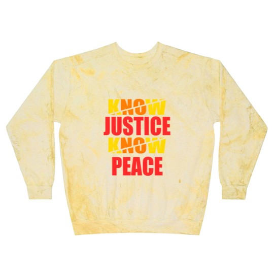 Discover "Social Justice No Justice No Peace" Blast Sweatshirts design Blast Sweatshirts